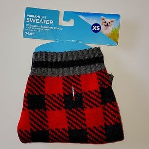 Dog sweater, size XS
